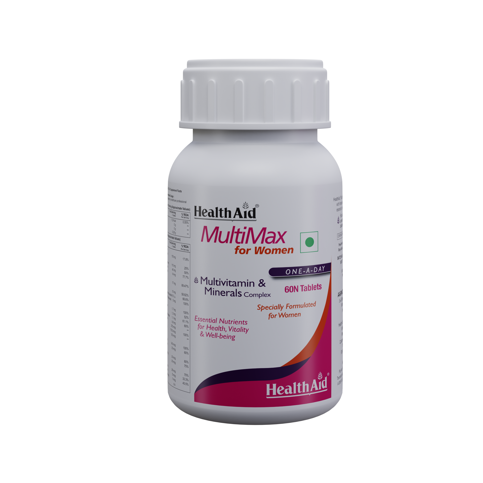 HealthAid I MultiMax for Women I Multivitamins for Women I 60 Tablets